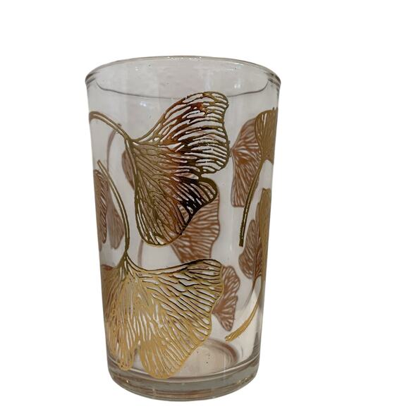 Set of 4 Moroccan Tea Glasses Hand Painted Gold Floral Motif 6oz New - Picture 14 of 16